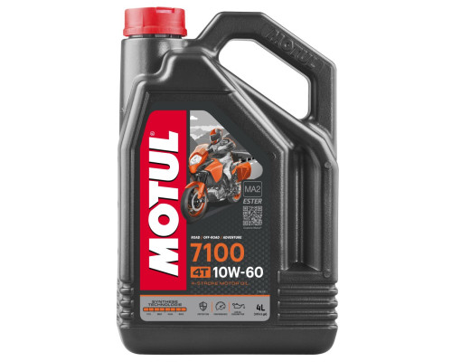 Motul engine oil 7100 4t 10w60 4l (синтетичне)