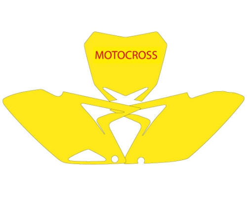 Blackbird наклейок (вінірів) на стартові номери suzuki rmz 250 '10-'16
