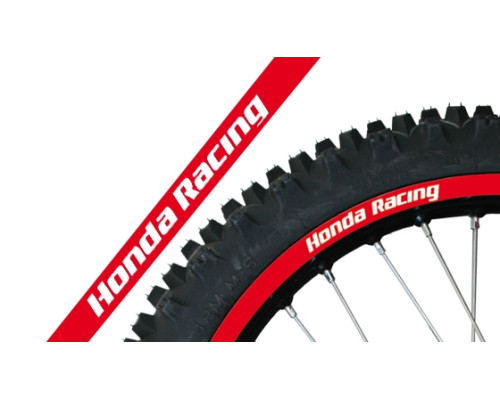 Blackbird комплект наклейок на диски HONDA racing наклейки на диски (вініри) racing колір червоний