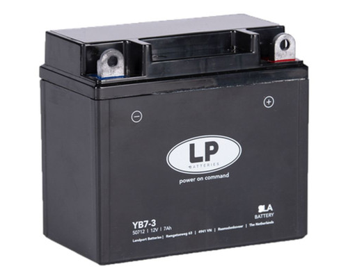 Батарея landport yb7-3 (ms lb7-3) (yb7l-b) 12v 7ah (137x75x124mm) (80a) sla не потребує обслуговування - залито (6)