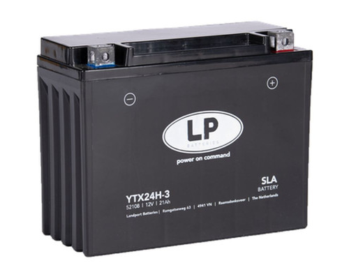 Батарея landport ytx24h-3 (ms ltx24h-3) 12v 21ah (205x85x162mm) (350a) sla не потрібно обслуговується - залито (2)