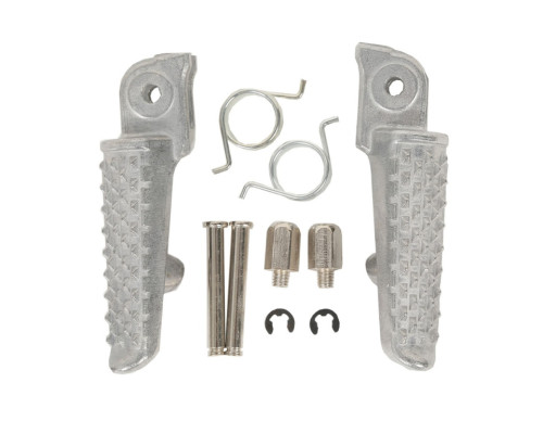 Biketec parts комплект підніжок водія (підніжки) в комплекті з кріпленнями HONDA cbr 600rr '07-14 колір срібло
