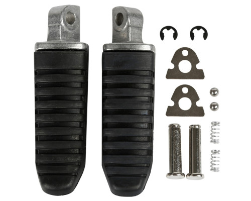 Biketec parts комплект пасажирських підніжок (підставки для ніг) suzuki gsx 1300r hayabusa '08-12, gsx 650 '08-12, gsx 1400 '02-08, gsf 1200 bandit '95-06, dl 650/1000 '02-19, (оригінальна заміна)