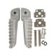 Biketec parts комплект підніжки пасажира в комплекті з кріпленнями kawasaki zx-6r ninja '98-13, zx 636 '03-06, z 750 '04-12, z 1000 '03-13, z 1000sx '11-13, gtr 1400 / er6 '06-13, zx-10r '04-13 колір срібло
