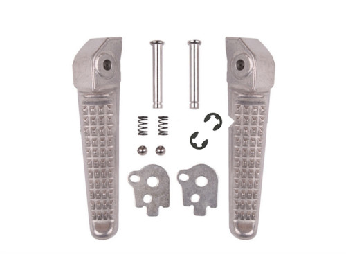 Biketec parts комплект підніжки пасажира в зборі з кріпленнями HONDA cb 400 '93-98, cbr 250 '87-97, cbr 900 '93-99, cbr 929 '00-01, cbr 954 '02-03, vtr 1000 '97-05, cbr 600 '91-02, vfr 750/800 '90-10, cbr 1100xx '96-05, cb 1300 '03-17 колір sr