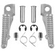 Biketec parts комплект підніжок водія (підніжки) в комплекті з кріпленнями kawasaki zx-6r '03-13, zx 636 '03-06, zx-10r '04-13, zx-9r '98-03, z 750/s '07-10, er6 n/f / ninja 650r '09-13 колір срібло