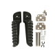 Biketec parts комплект підніжки пасажира в комплекті з кріпленнями kawasaki zx-6r ninja '98-13, zx 636 '03-06, z 750 '04-12, z 1000 '03-13, z 1000sx '11-13, gtr 1400 / er6 '06-13, zx-10r '04-13 колір чорний