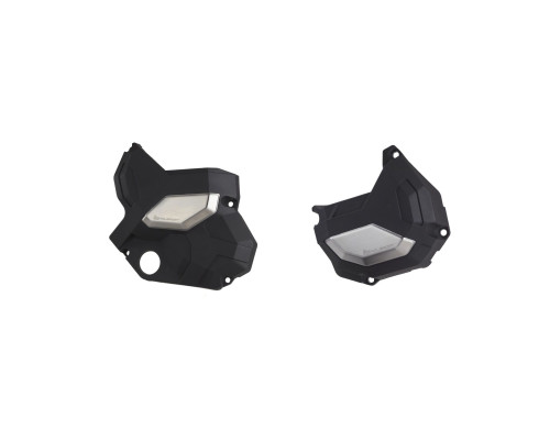 Polisport street kit кришка генератора та кришка зчеплення kawasaki z 650 '17-23' black (8485500001+8485600001)