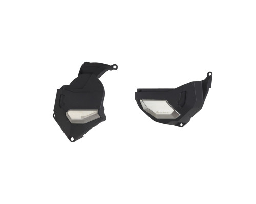 Polispor street kit кришка генератора (кришка) та кришка зчеплення HONDA africa twin crf 1100 l dct '20-22' колір чорний (8486500001+8486400001)