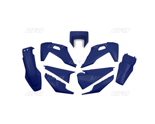 Набір пластиковий UFO husqvarna te 150 / 250 / 300 '20-'23, fe 250 / 350 / 450 / 501 '20-'23 з кришкою ліхтаря темно-синій (hu623e087) (hu623e087)