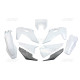 Пластиковий комплект UFO husqvarna te 150 / 250 / 300 '20-'23, fe 250 / 350 / 450 / 501 '20-'23 з кришкою лампи oem (білий/графіт) (hu623e999) (hu623e999) (husqvarna te 150 / 250 / 300 '20-'23, fe 250 / 350 / 450 / 501 '20-'23)