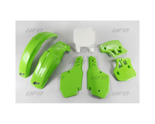 Набір пластикових обвісів kawasaki kx 500 '93-'95 колір oem (зелений/білий) (ka187e999) (kawasaki kx 500 '93-'95 color oem) (ka187e999)