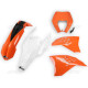 Пластиковий набір UFO ktm exc/exc-f '11 колір oem '11 (помаранчевий/білий) (kt520e999w) (kt520e999w)