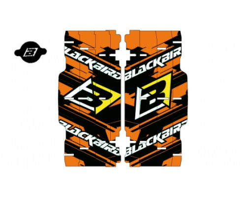 Blackbird наклейки на решітку радіатора наклейки на решітку радіатора sx/sxf '07-'10 колір помаранчевий/чорний