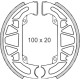 Гальмівні колодки brenta gilera 50 piaggio nrg/ntt/quartz/tph/zip (100x20mm) (ft 0266)