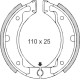 Гальмівні колодки brenta YAMAHA dt50mx/r dt80 pw80 sr125 (110x25) (ft 0304)