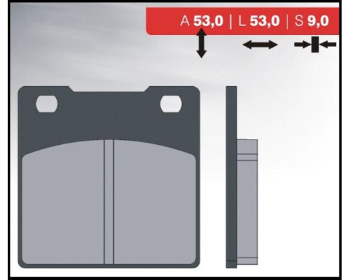 Гальмівні колодки brenta kh161 (органічні) kawasaki zxr/zzr/zrx/zx задні