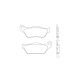 Гальмівні колодки brenta kh430 спічений метал (золото) (ft 4080)
