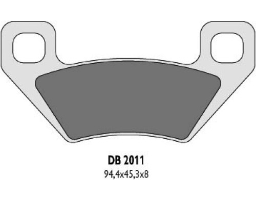 Гальмувальні колодки delta braking kh395 arctic cat - заміна db2011mx-d та db2011qd-d