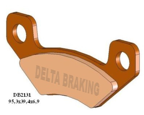 Гальмівні колодки delta braking kh398 can-am ds 450 '08-'14 задні - заміна db2131mx-d та db2131qd-d