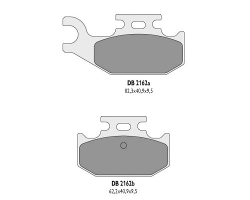 Гальмувальні колодки delta braking kh428 YAMAHA yfm 700 raptor задні - заміна db2372or-d