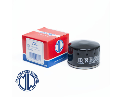 Miw HF165 Фільтр оливи BMW Компактний Високоефективний Чорний