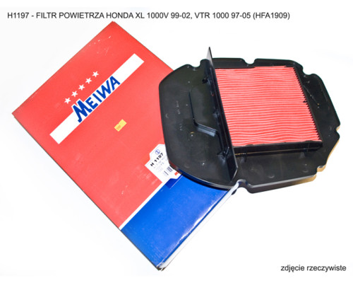 Miw Meiwa фільтр повітряний HONDA XL 1000V 1999-2002 VTR 1000 1997-2005 HFA1909 чорний