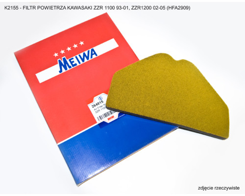 Miw Meiwa Фільтр Повітряний Kawasaki ZZR 1100 93-01 ZZR1200 02-05 HFA2909 5 Штук