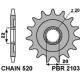 Зірочка передня pbr 2103 13 yamaha yzf 250 '01-'25, wrf 250 '01-'25 (jtf1590.13) (ланцюг 520) (210313jt)