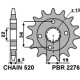 Зірочка передня pbr 2276 14 ktm 390 duke '13-'18, 390 rc '14-'18 (jtf1908.14) (ланцюг 520) (227614jt)
