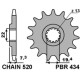 Зірочка передня pbr 434 14 suzuki dr 250 '82-'87, gz 250, gn 250 (jtf434.14) (ланцюг 520) (434.14jt)