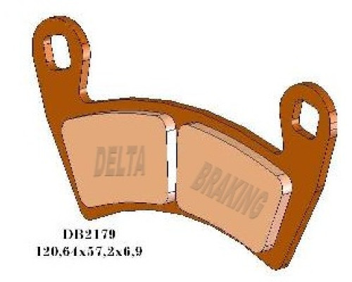 Гальмівні колодки delta braking kh452 polaris - заміна db2179mx-d та db2179qd-d