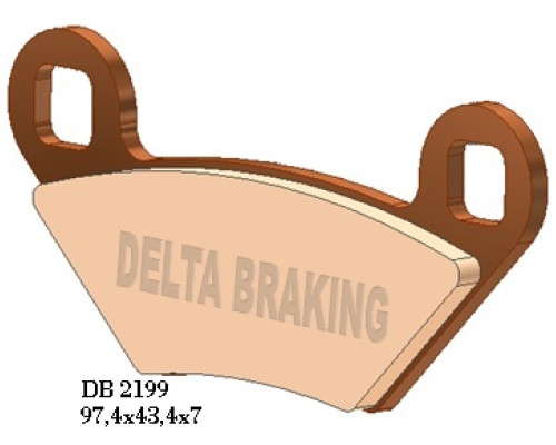 Гальмувальні колодки delta braking kh475 polaris - заміна db2199mx-d та db2199qd-d