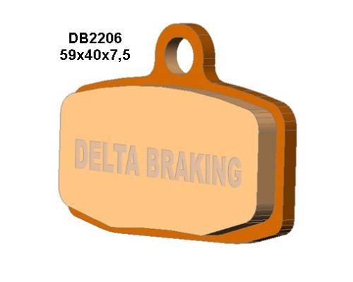 Гальмувальні колодки delta braking kh612 ktm sx85 `12-20 передні - заміна db2206mx-d та db2206qd-d
