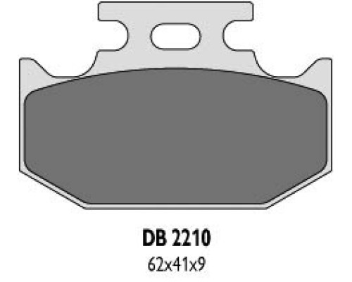 Гальмівні колодки delta braking kh152, kh152/2 - заміна db2210mx-d та db2210qd-d