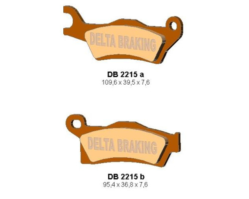 Гальмувальні колодки delta braking kh617 can-am outlander 800/1000 '12, renegade 1000 '12 передня права, задня - заміна db2215mx-d та db2215qd-d