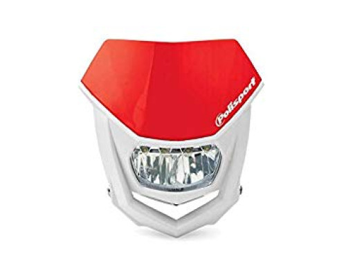 polisport універсальна передня лампа halo з led лампочкою колір червоний HONDA
