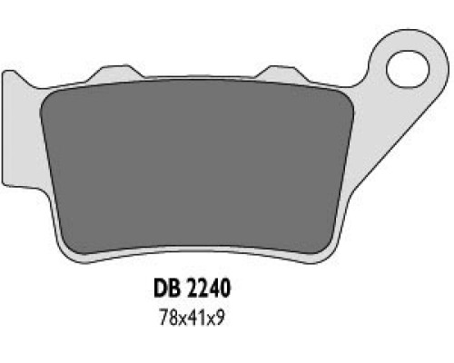 Гальмувальні колодки delta braking kh208 задні brembo (ktm) - заміна db2240mx-d та db2240qd-d