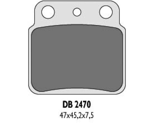 Гальмівні колодки delta braking kh137 ltz400 / ltr450 задні - заміна db2470mx-d та db2470qd-d
