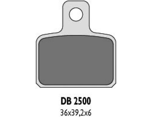 Гальмівні колодки delta braking kh351 - заміна db2500mx-d та db2500qd-d (пробна ossa, scorpa, sherco, trs, montesa, gas gas)