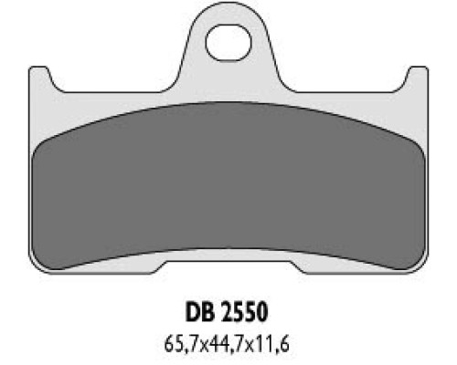 Гальмувальні колодки delta бракінг kh344 YAMAHA yfm 660 02-08 задні - заміна db2550mx-d та db2550qd-d