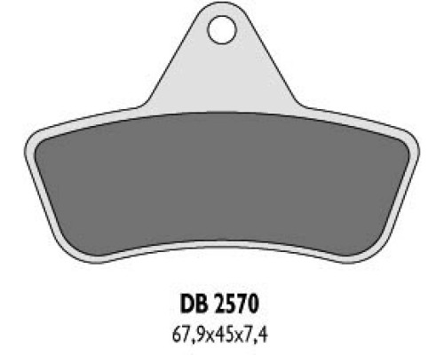 Гальмівні колодки delta braking kh271 arctic cat`96-04 (f+r)