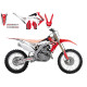 Набір наклейок (стікерів) blackbird HONDA crf 250r '14-'17, crf 450r '13-'16 лінійна