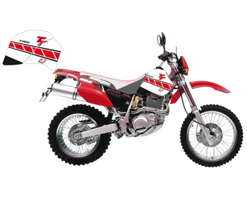 Набір наклейок (стікерів) blackbird YAMAHA tt 350 '87-'96 dream 3 колір білий червоний