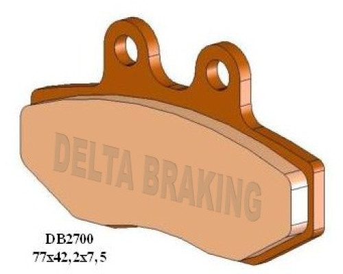 Гальмівні колодки delta braking kh167 - заміна db2700mx-d та db2700qd-d