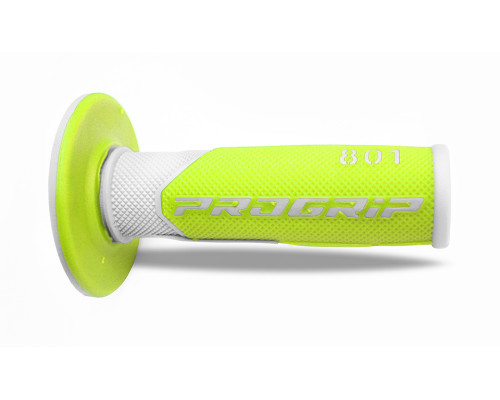 Progrip pg801 off road (22+25мм, довжина 115мм) білий/жовтий (двокомпонентний) (801-244) (pg801wh/ylf)