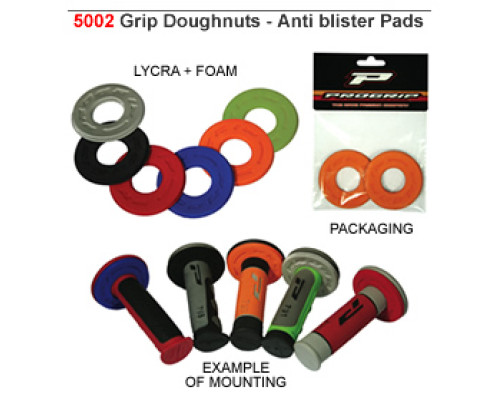 Прокладки progrip (андтіодисперсні піни - donutz) для запонок pg5002 сірі (pg5002gn) (5002-108) (5002-108)