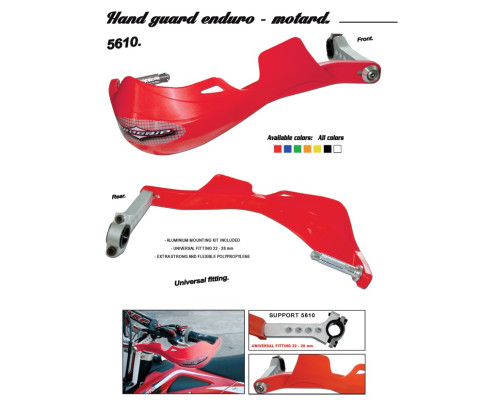 Захист для рук progrip pg5610 двоточкове кріплення (22+28мм) чорний (pg5610bk) (5610-102) (5610-102)