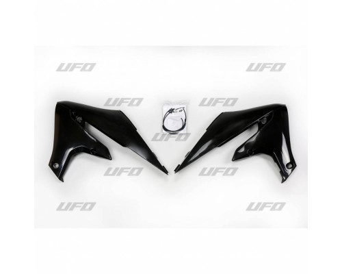 Ковпачки радіатора UFO YAMAHA yzf 250 '19-'22, wrf 250 '20-'25, yzf 450 '18-22, wrf 450 '19-'25 колір чорний