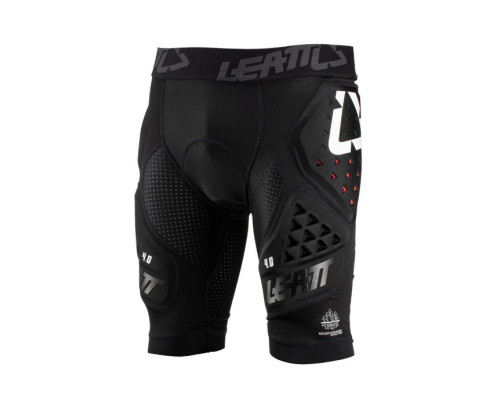 Шорти leatt з протекторами impact shorts 3df 4.0 чорний колір чорний розмір xxl
